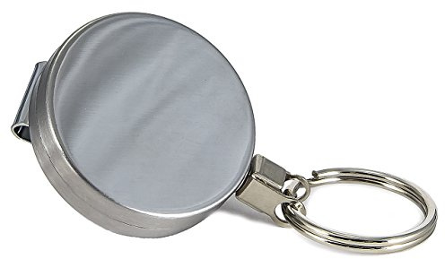 Schlüsselhalter Seil Kette Gürtelclip Clip Schlüsselring Schlüsselanhänger Schlüsselbund Schlüsselrolle Ring Ausziehbar JoJo Stahl Band Karabiner Zugband Stahlseil Stahlschnur Schnur Stahlkette Stark