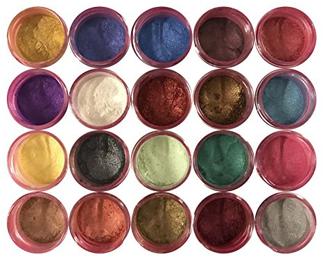 LUSTER DUST MULTICOLOR Set (20 COLORS) 4 grams each Container By Oh! Sweet Art Corp
