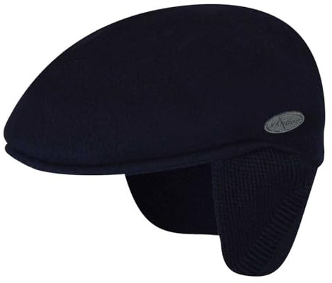 Kangol Das Original Flatcap 504 Earflaps Schiebermütze Schirmmütze Herrencap Wollcap Ohrenklappen Herren - mit Schirm, Winter Herbst-Winter