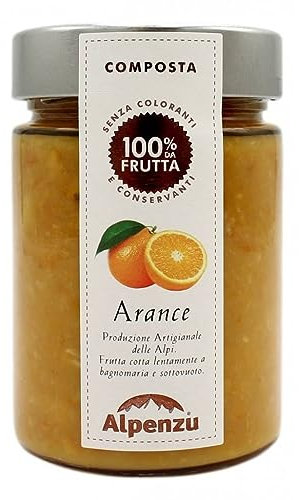 ALPENZU COMPOSTA DI ARANCE 100% FRUTTA 350 GR