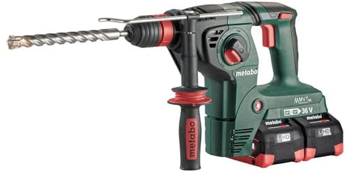 Metabo Akku-Hammer KHA 36-18 LTX 32 (600796810) 18V 4x LiHD; Ladegerät ASC 145 Duo; MetaLoc; mit Metabo-Quick-Wechselfutter, Art des Akkupacks: LiHD , Akkuspannung: 18 V, Akkukapazität: 4 x 8 Ah