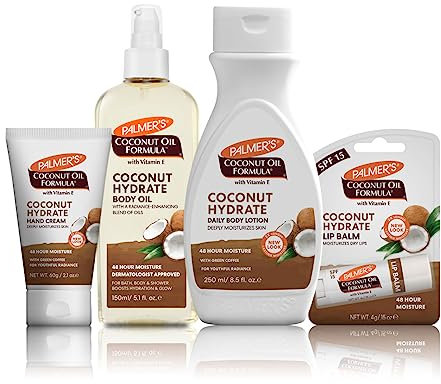 Palmer's Kokosöl Körperpflege Set | Körperlotion | Körperöl | Handcreme | Lippenbalsam