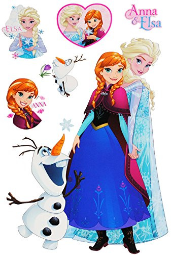 alles-meine.de GmbH 6 TLG. Set - Fensterbilder - die Eiskönigin - Frozen - Sticker Fenstersticker Aufkleber - selbstklebend + wiederverwendbar - Fensterbild - z.B. für Fenste..