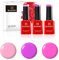 Bluesky Gel Polish, Gel Nagellack Set, Candy Pinks. Sweet Pink Dc059, Pink Candy Neon27, Fresh Neon21. 3 x 5 ml Rosa