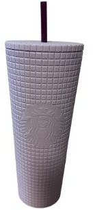 Starbucks Gobelet pour la Saint-Valentin 2021 Violet mat clouté diamant grille, 710 ml
