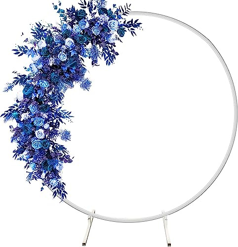 2M Metall-Ballonbogen-Kit,DIY gebogener Bogen,Eisen-Hochzeitsbogen,DIY-Metall-Rundballonbogen-Girlande,runder Ring-Ballonbogen-Kit,Blumendekoration für Geburtstagsfeier,Hochzeit, Weihnachten