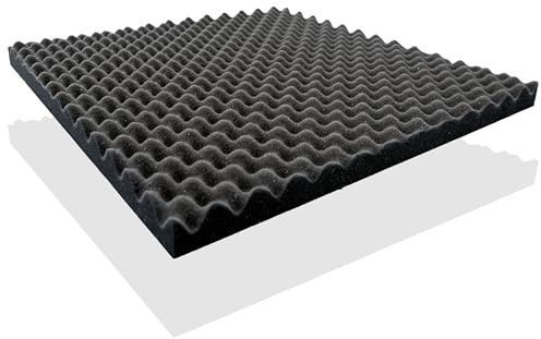 Noppenschaum für Boxen/Akustikschaumstoff ca. 200 x 100 x 3 cm, flammhemmd nach MVSS 302