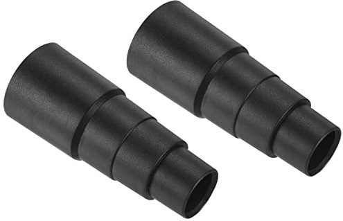 PATIKIL 27mm/33mm/36mm/40mm OD Vacío Manguera Adaptador, 2 Paquetes Limpiador Manguera Convertidor Conector Accesorio para Aspiradora Limpiadora Secadora, Negro