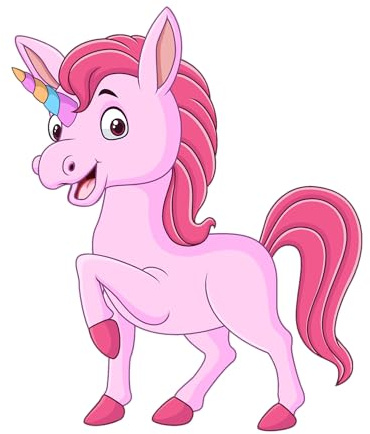 Kleberio Aufkleber Sticker Mädchen lustiges Einhorn Stickerbuch Stickeralbum Party Kindergeburtstag Pferd Stickerhefte Geschenke Spielzeug Kinder Pony Geburtstag wasserfeste Fahrrad Deko 12 x 10 cm