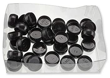 ATOMA Notizbuchsystem - Ringe - schwarz - opak - Ø 12 mm