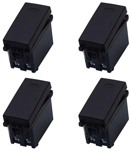 4 Pezzi Deviatore, Compatibile Con Vimar Arke, Colore Nero