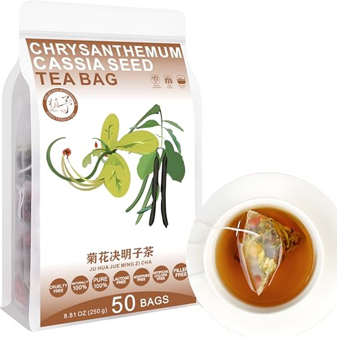100% Chrysantheme Cassia Seed Tea Bag, 250g/8.81oz (5g*50bags) Große Klette, Goji Beeren, Geißblatt, Osmanthus Kombination Kräutertee