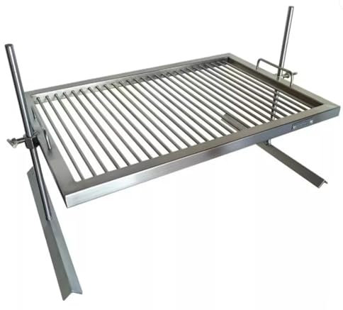 Parrilla argentina, parrilla argentina de acero inoxidable, barbacoa Parrilla Asado, parrilla ajustable en altura, Sor pampa grill (32 x 20 pulgadas)
