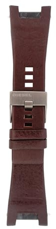 Diesel Armbanduhren für Herren 30mm, Braun Leder, original ersatzband für DZ1216