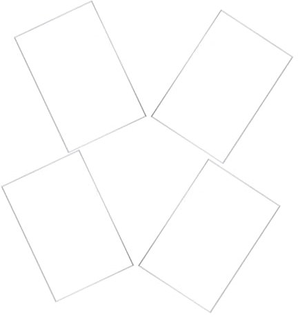 PLAFOPE 4stücke Klare Acrylplatten Für -projekte Transparentes Bastelmaterial Für Bilderrahmen Handgefertigte Einladungen Und Kreative Designs Einfach Zuschneidbar Und Vielseitig
