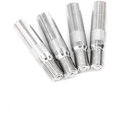 Tek Automotive 4PC Tyre Valve Extenders – Ideal for Deep Wheels & Dual Tyres, Schrader Valve Extension, Easy Pressure Checks, Durable Chrome-Plated Tyre Valve Caps, Universal Fit for Cars, Trucks