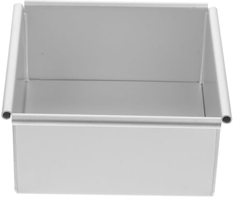 PAMINGONO Tortiera Quadrata in Lega Di Alluminio Con Fondo Rimovibile, Antiaderente e Resistente Alla Corrosione, Formato Piccolo 10 Pollici Per Cottura Di Torte Casalinghe e Stampi Dolci Da Forno