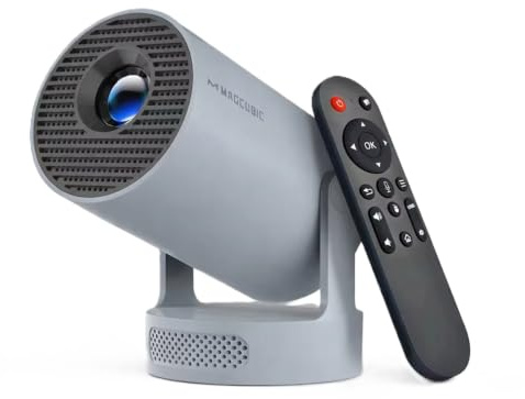 HY300 Pro + Projector Built in 5W Speaker 1920 * 1080P Android 14 8000 Lumens Wifi6 BT5.4 Outdoor Portable Projector