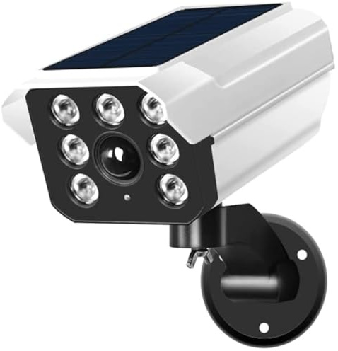Luz solar con sensor de movimiento para exteriores, foco LED de 2400 lúmenes, 8 vatios, IP66, resistente al agua, luz de seguridad de inundación solar inalámbrica para porche, jardín, patio, camino