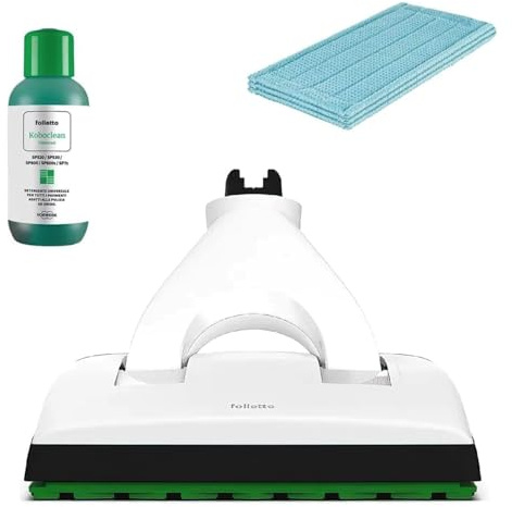 PULILAVA VORWERK FOLLETTO SP7 – Sistema 2 in 1 per Aspirazione e Lavaggio Pavimenti – Ultima Generazione per Aspirapolvere VK7 Wireless con Serbatoio Integrato e LED Frontali – Garanzia e Assistenza