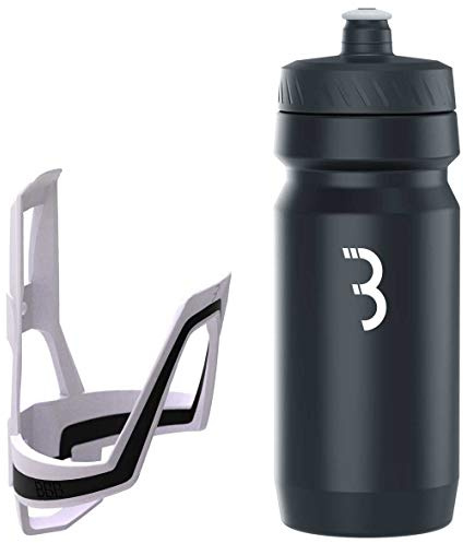 BBB Cycling DualCage And CompTank I Bike Bottle Cage And Bottle Set I Easy Acces Bike Bottle Holder I BPA-free Water Bottle I Universal Fit 550ml I BBC-39C