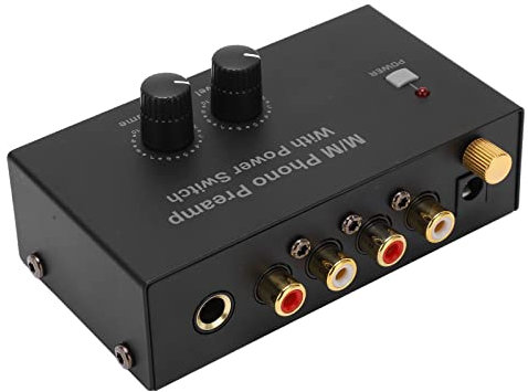 Amplificatore, Preamplificatore Fono L R Ingresso Livello di Uscita Controllo del Volume del Giradischi Spina UE 100‑240 V CA PP500