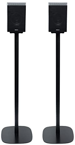 Vebos Standfuss für Samsung HW-Q995B/HW-Q990B EIN Paar - Eleganter Lautsprecher Ständer, Halterung für kabellose Lautsprecher für EIN Atemberaubendes Klangerlebnis, Boxenständer in Farbe Schwarz