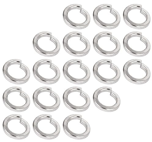 METALLIXITY Rondelle Fendue (5/16) 50Pcs, 304 Acier Inoxydable Rondelle Élastique à Ressort Joint Élastique - pour Applications Domestiques