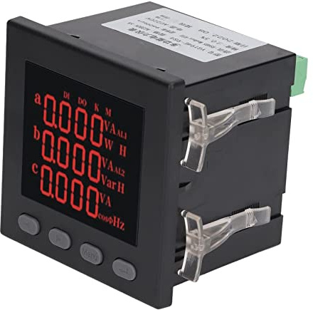 Probador De Medidor De Potencia De Energía Amperímetro Digital Trifásico AC220V: Función Multifunción Inteligente Para Monitoreo Y Medición Precisos Del Uso De Electricidad