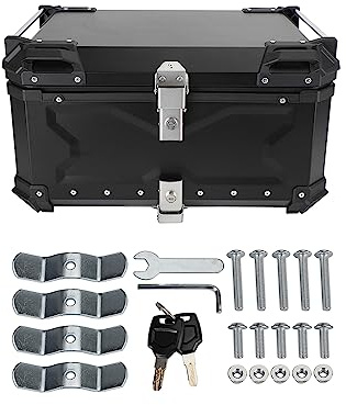 Areyourtshop Universal Tail Box Case Top Luggage Box 65L fit for Bmw R1200Gs R1250Gs F750Gs 850Gs