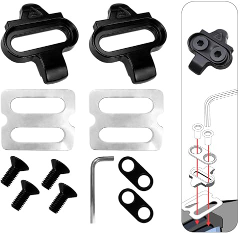 Fahrrad Schuhplattenset, Fahrrad Stollen Pedalplatten Fahrradzubehör Set | Bike Pedal Cleats für Shimano SPD Sl Cleats SM-SH5