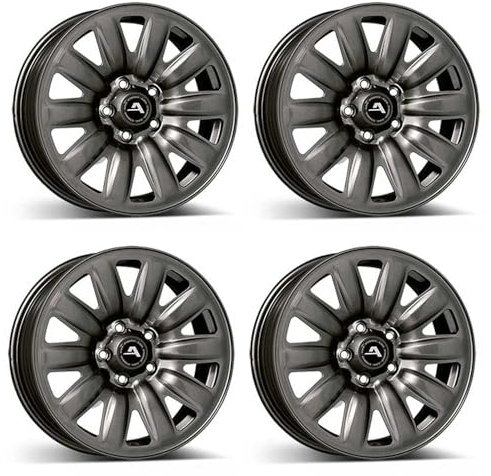 4x Alcar Stahlfelgen 4-200001A 6.5Jx16 ET46 5x112 kompatibel mit Volkswagen Golf