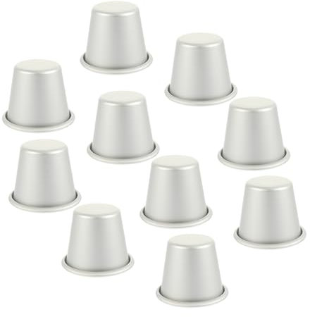 Alipis 10pezzi Stampo Per Dolci in Alluminio Stampo Rotondo Per Muffin Budini Piccole Torte e Crostate Per Preparazione