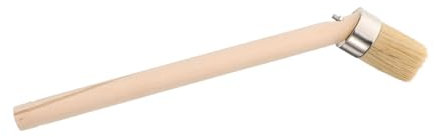 Gatuida Cepillo para Llantas de Coche Mango Curvo de Madera 34 Cm