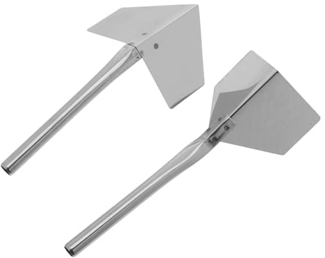 Uonlytech Llana de Esquina Inoxidable para Paneles de Yeso, Herramienta Manual de Albañilería, para Esquinas Interiores y Exteriores, Lijadora Pequeña, Uso Profesional y Bricolaje, 2 Piezas