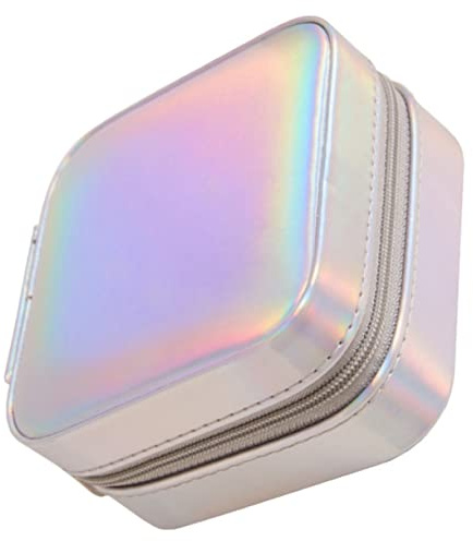 DEARMAMY Scatola Portagioie Sinfonia Organizzatore di gioielli portagioielli da viaggio vano scatoline per braccialetti jewelry organizer Portaorecchini portagioie per donna pelle Colorful