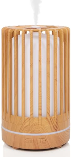 Romon Humidificador, Humificadores Habitacion 200ML Difusor de Aromas Difusores Aceite Perfumado Adultos Humidifier Ultrasónico Apagado Automático con 7 Colores LED para Hogar Oficina Casa Yoga