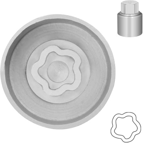 JEUCLEL Type U Wheel Locking Nut Key Compatible with Land Rover Range Rover Evoque Freelander Velar, Wheel Lock Lug nut Adapter, Car Anti Theft Screw Nut Removal Key Socket, Remover Repair Tool