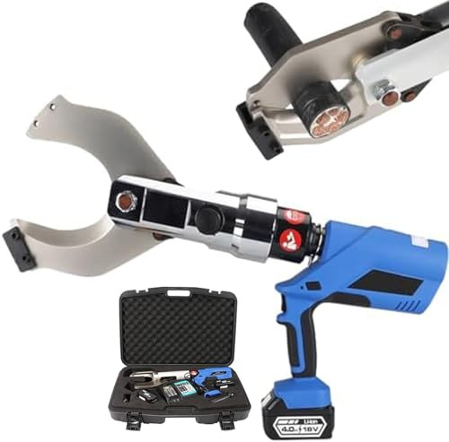 Kit tagliabulloni elettrico idraulico portatile – Taglia senza sforzo rame, alluminio, cavo blindato, fune metallica e filo di acciaio, utensile elettrico resistente per progetti professionali e fai