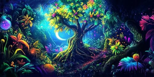 Paint by Numbers for Adults Plant Paint by Numbers Tree DIY Canvas Oil Painting Kit for Kids or Beginner with Paint Brushes Acrylic Pigment for Home Room Decor 16x32in/40x80cm Without Frame F1-477
