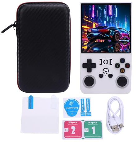 Handheld Game Console with 4.0 Inch HD Screen 720x720, 18000 Built-in Games, RK3326 Gaming Chip, 4000mAh Battery Portable Retro Gaming Device for Travel and Home Entertainment (128G)