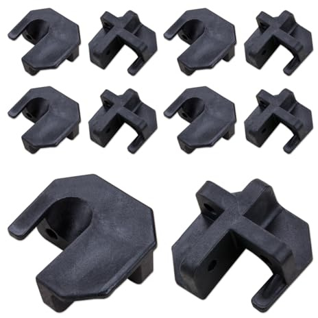 HUTRADE 10 Stück Tragbares Reparaturzubehör für Klappstühle aus Kunststoff Campingstuhl Verbindungsstücke für Rasen, Outdoor-Hocker, Ersatzteile, Passend für Rohrdurchmesser von 10–16 mm