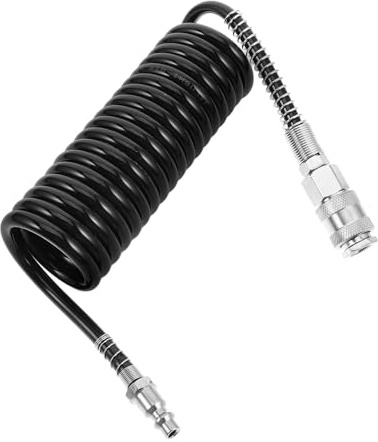 GALPADA Pneumatic Air Compressor Quick Connector with Self-Lock Heavy-Duty PU Hose Fitting for American European Industrial Air Compressor Attachments for Efficient Tool