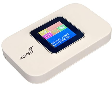 VBESTLIFE Enrutador WiFi Móvil 4G LTE con Ranura para Tarjeta SIM, Dispositivo de Punto de Acceso de Viaje Portátil Desbloqueado de 150 Mbps, Módem de Internet Inalámbrico, 3000 MAh, 10