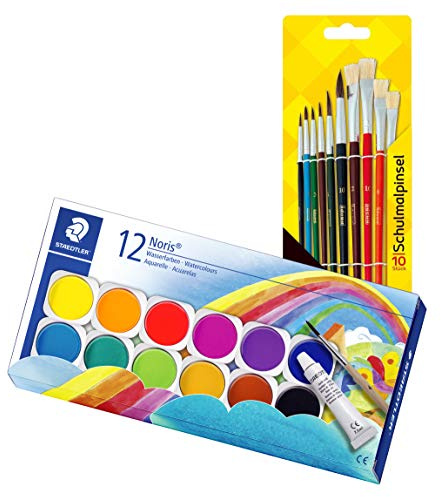 Noris Club Boîte à peinture 12 couleurs