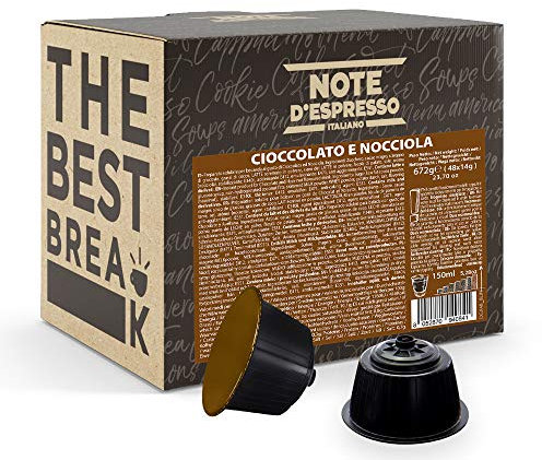 Note d'Espresso - Chocolate con Avellana - Cápsulas compatibles con Cafeteras NESCAFE'* DOLCE GUSTO* - 48 caps