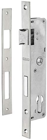 THIRARD - Boitier de serrure encastrable à cylindre pour menuiserie métallique, axe 24mm, bouts carrés, zingué