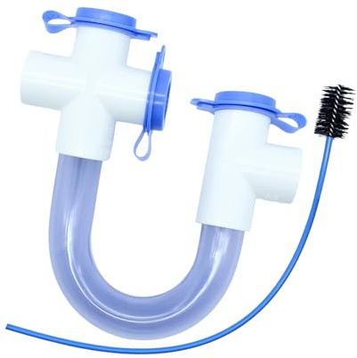 3. Tubo di scarico della condensa di ricambio da 3/4 pollici con U arco trasparente in PVC con spazzola per sifone di condensa standard di condizionatori d'aria