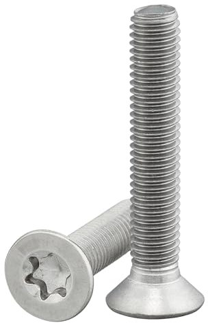 Senkkopfschraube mit Innensechsrund/Torx (ISR/TX) nach Norm ISO 14581 / DIN 965, rostfreier Edelstahl, A2, V2A, Senkschraube (10 Stück, M5 x 70 mm)
