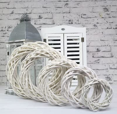 Weidenkranz Ecru Weide Kranz Türkranz Dekokranz Kränze GRÖßE Dekorationskränze (Ø 25cm)